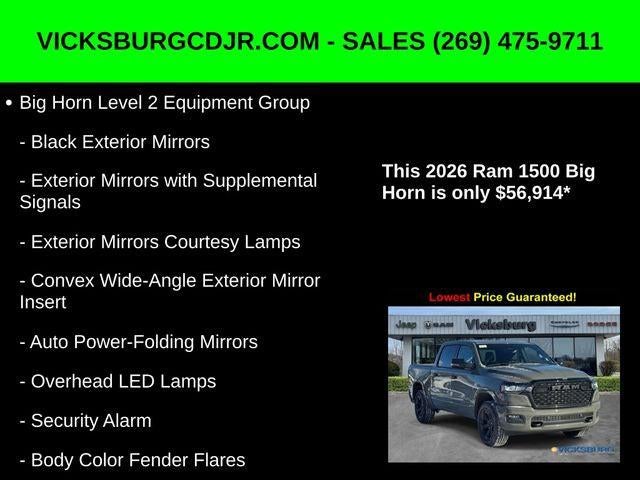 2026 RAM Ram 1500 RAM 1500 BIG HORN CREW CAB 4X4 5'7' BOX