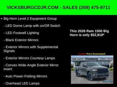 2026 RAM Ram 1500 RAM 1500 BIG HORN CREW CAB 4X4 5'7' BOX