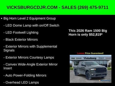 2026 RAM Ram 1500 RAM 1500 BIG HORN CREW CAB 4X4 5'7' BOX