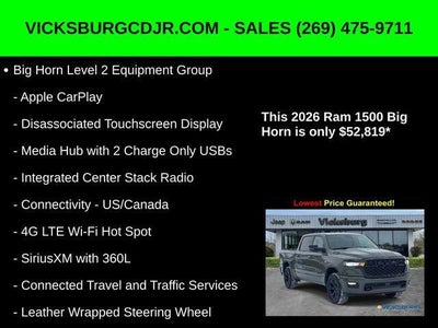 2026 RAM Ram 1500 RAM 1500 BIG HORN CREW CAB 4X4 5'7' BOX