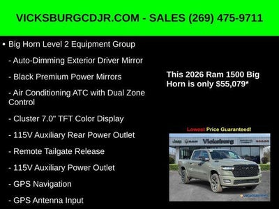 2026 RAM Ram 1500 RAM 1500 BIG HORN CREW CAB 4X4 5'7' BOX