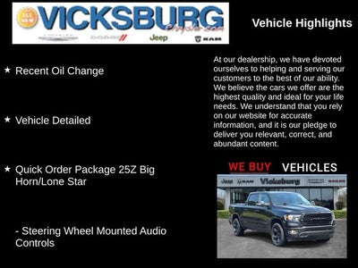 2019 RAM 1500 Big Horn/Lone Star Crew Cab 4x4 5'7' Box