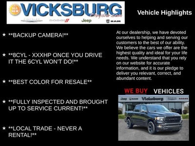 2019 RAM 1500 Big Horn/Lone Star Crew Cab 4x4 5'7' Box