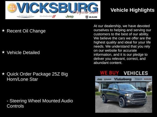 2019 RAM 1500 Big Horn/Lone Star Crew Cab 4x4 5'7' Box