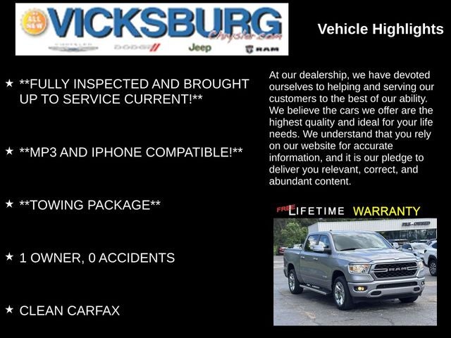 2022 RAM 1500 Big Horn Crew Cab 4x4 5'7' Box