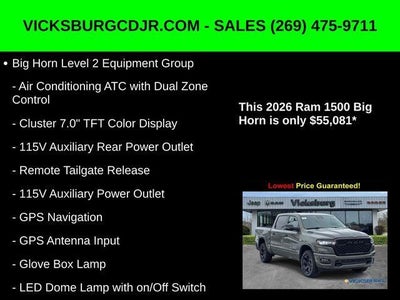 2026 RAM Ram 1500 RAM 1500 BIG HORN CREW CAB 4X4 5'7' BOX