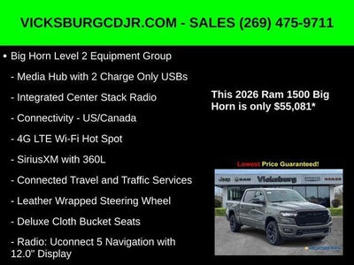 2026 RAM Ram 1500 RAM 1500 BIG HORN CREW CAB 4X4 5'7' BOX