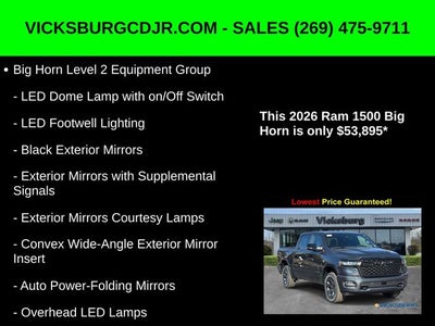 2026 RAM Ram 1500 RAM 1500 BIG HORN CREW CAB 4X4 5'7' BOX