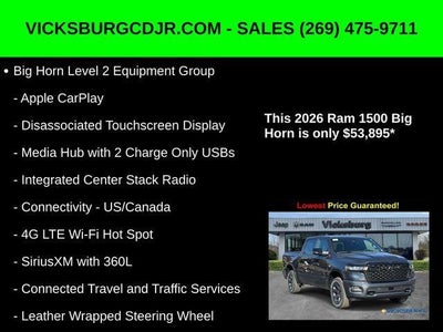 2026 RAM Ram 1500 RAM 1500 BIG HORN CREW CAB 4X4 5'7' BOX