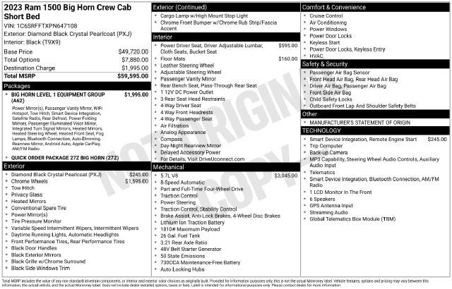 2023 RAM 1500 Big Horn/Lone Star