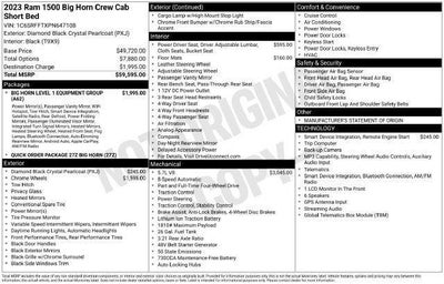 2023 RAM 1500 Big Horn Crew Cab 4x4 5'7' Box