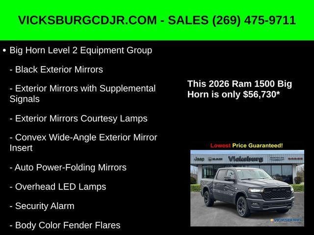 2026 RAM Ram 1500 RAM 1500 BIG HORN CREW CAB 4X4 5'7' BOX