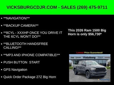 2026 RAM Ram 1500 RAM 1500 BIG HORN CREW CAB 4X4 5'7' BOX