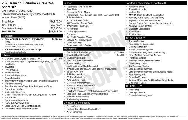 2025 RAM 1500 Warlock