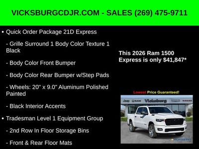 2026 RAM Ram 1500 RAM 1500 EXPRESS CREW CAB 4X4 5'7' BOX
