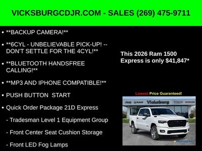 2026 RAM Ram 1500 RAM 1500 EXPRESS CREW CAB 4X4 5'7' BOX