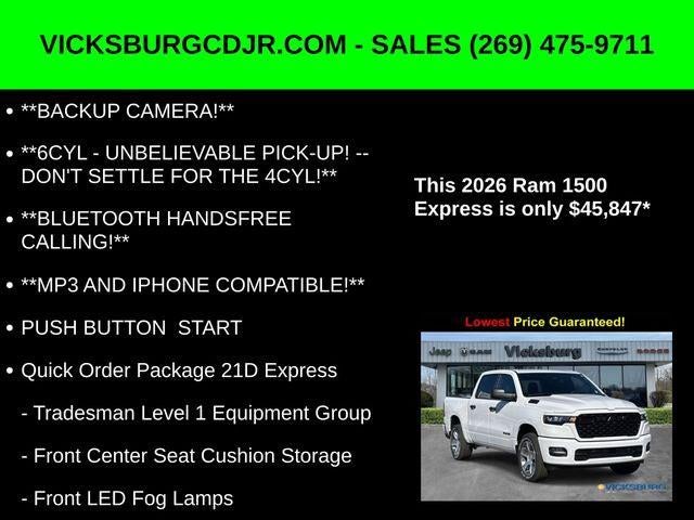 2026 RAM Ram 1500 RAM 1500 EXPRESS CREW CAB 4X4 5'7' BOX
