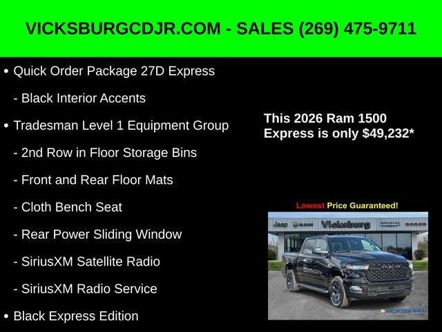 2026 RAM Ram 1500 RAM 1500 EXPRESS CREW CAB 4X4 5'7' BOX