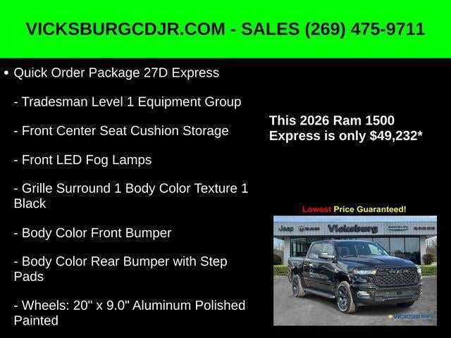 2026 RAM Ram 1500 RAM 1500 EXPRESS CREW CAB 4X4 5'7' BOX