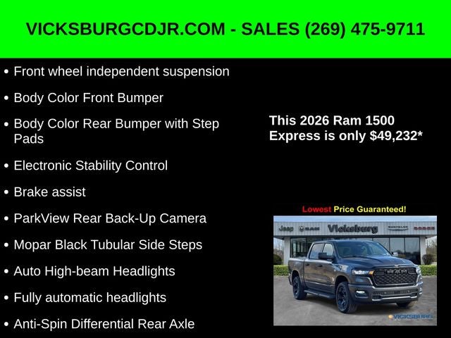 2026 RAM Ram 1500 RAM 1500 EXPRESS CREW CAB 4X4 5'7' BOX