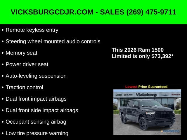 2026 RAM Ram 1500 RAM 1500 LIMITED CREW CAB 4X4 5'7' BOX