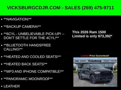 2026 RAM Ram 1500 RAM 1500 LIMITED CREW CAB 4X4 5'7' BOX