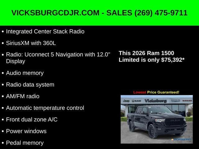2026 RAM Ram 1500 RAM 1500 LIMITED CREW CAB 4X4 5'7' BOX