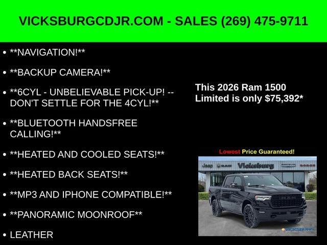 2026 RAM Ram 1500 RAM 1500 LIMITED CREW CAB 4X4 5'7' BOX