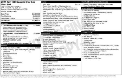 2027 RAM 1500 RAM 1500 LARAMIE CREW CAB 4X4 5'7' BOX