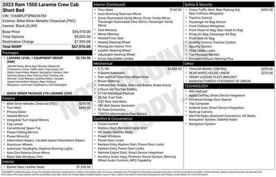2023 RAM 1500 Laramie Crew Cab 4x4 5'7' Box
