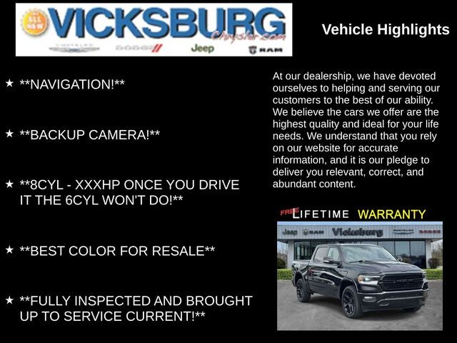 2022 RAM 1500 Laramie Crew Cab 4x4 5'7' Box