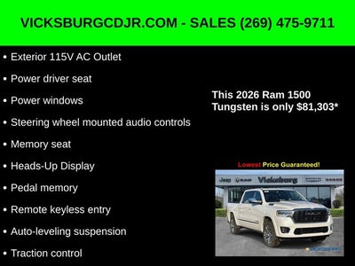2026 RAM Ram 1500 RAM 1500 TUNGSTEN CREW CAB 4X4