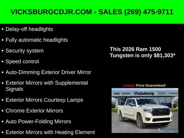 2026 RAM Ram 1500 RAM 1500 TUNGSTEN CREW CAB 4X4