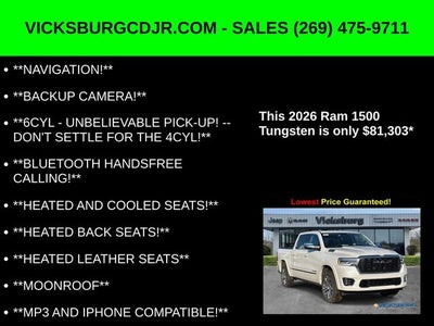 2026 RAM Ram 1500 RAM 1500 TUNGSTEN CREW CAB 4X4