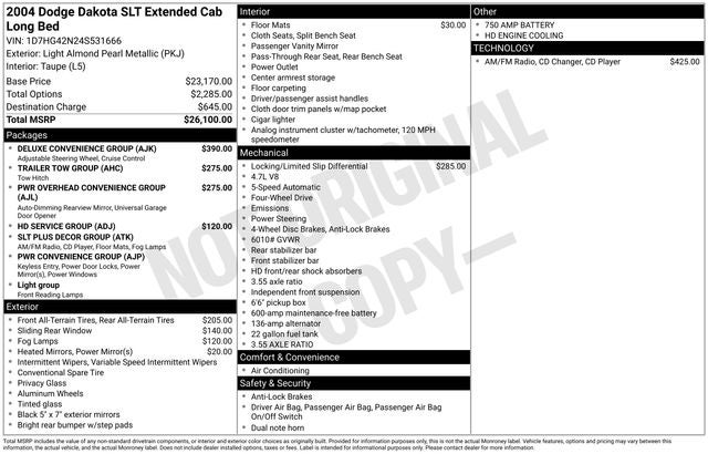 2004 Dodge Dakota SLT