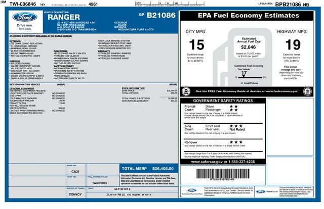 2011 Ford Ranger XLT
