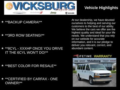 2020 Chevrolet Express Passenger RWD 2500 Regular Wheelbase LT