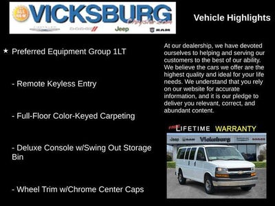 2020 Chevrolet Express Passenger RWD 2500 Regular Wheelbase LT
