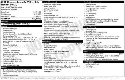 2020 Chevrolet Colorado 2WD Crew Cab Short Box LT