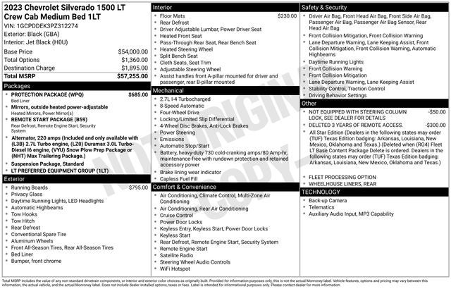 2023 Chevrolet Silverado 1500 4WD Crew Cab Standard Bed LT