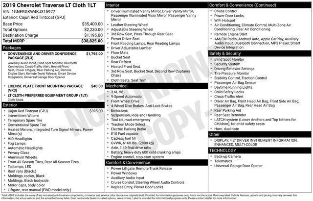 2019 Chevrolet Traverse 1LT