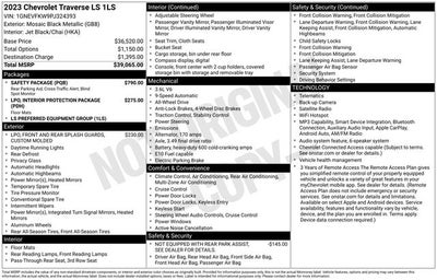 2023 Chevrolet Traverse AWD LS