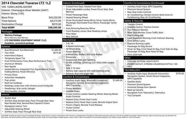 2014 Chevrolet Traverse LTZ