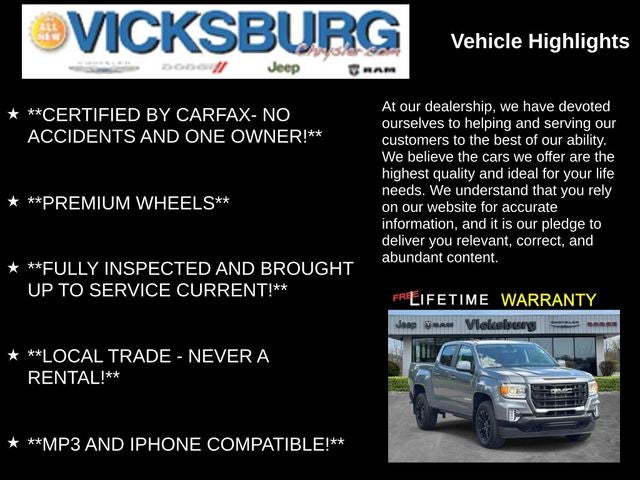 2022 GMC Canyon 4WD Crew Cab Short Box Elevation