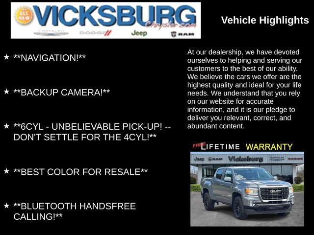 2022 GMC Canyon 4WD Crew Cab Short Box Elevation
