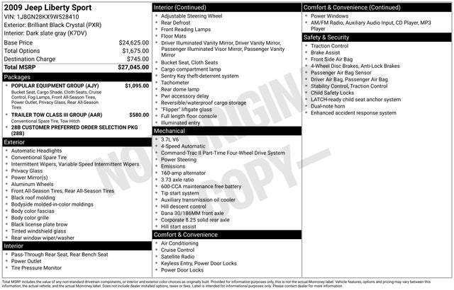 2009 Jeep Liberty Sport