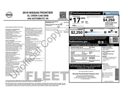 2019 Nissan Frontier SL
