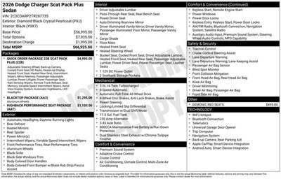2026 Dodge Charger CHARGER SCAT PACK PLUS 4-DOOR AWD