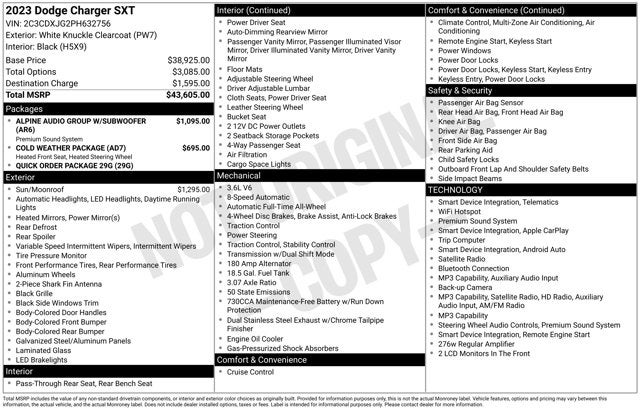 2023 Dodge Charger SXT AWD