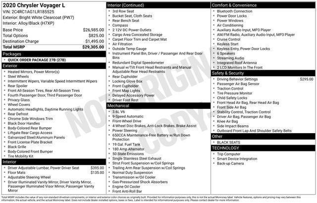 2020 Chrysler Voyager L